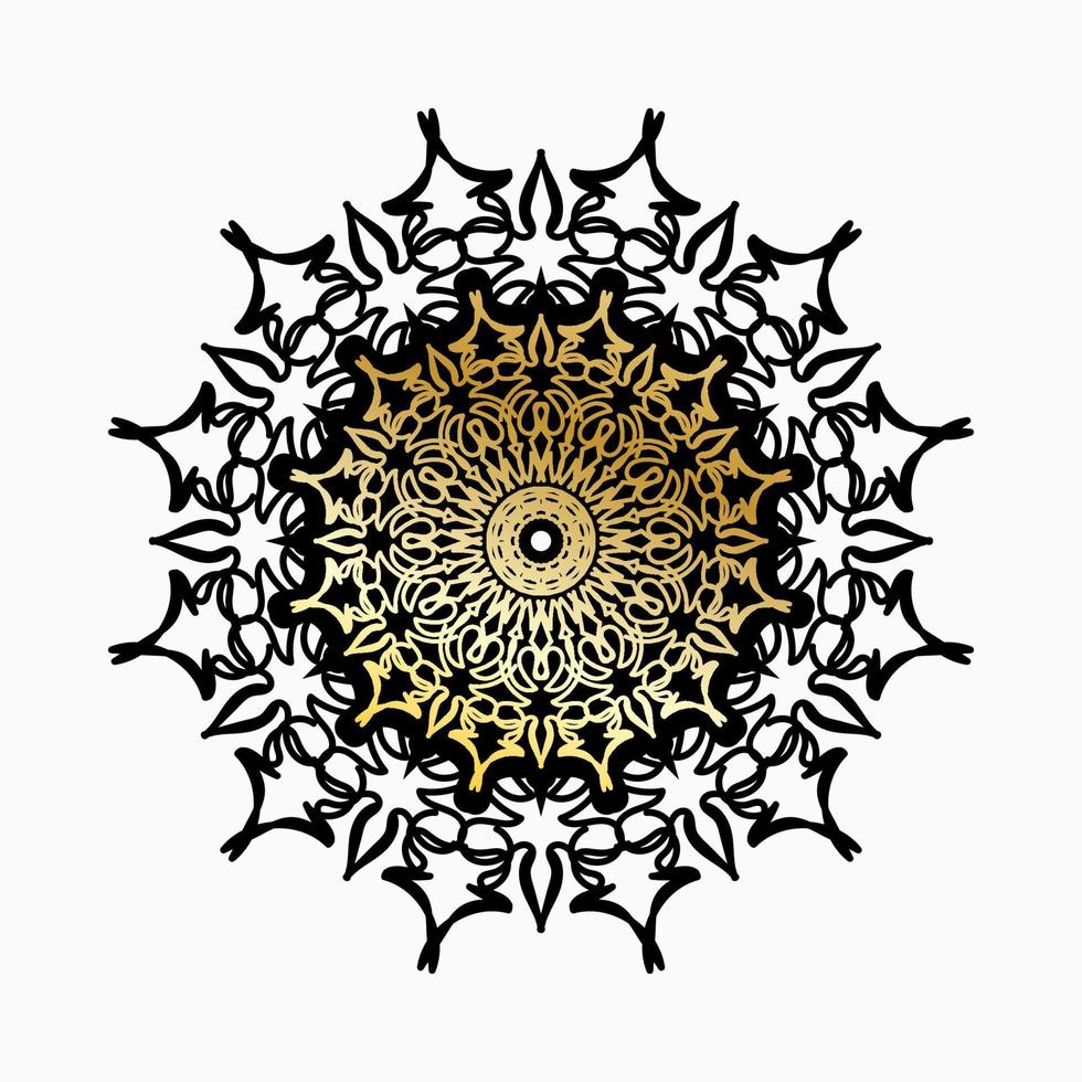 luxuriöses dekoratives indisches Mandala-Design vektor