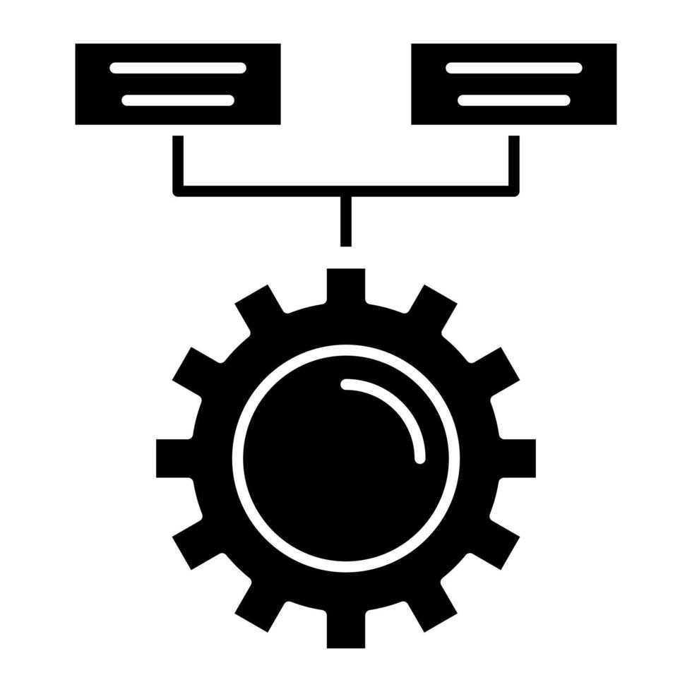 logisk glyfikon vektor