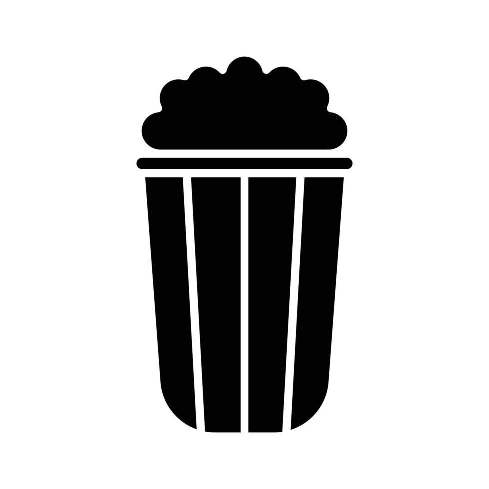 Popcorn-Glyphe-Symbol vektor