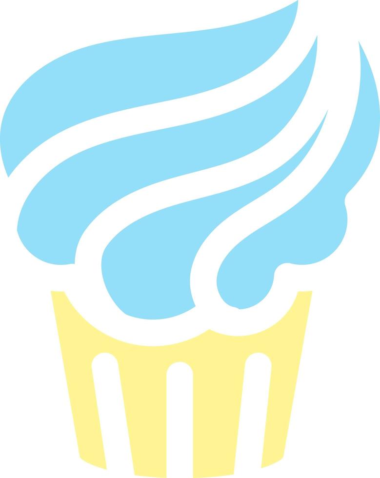 Bäckerei und Kuchen-Symbol. Süßigkeiten, süßes Essen Symbol vektor