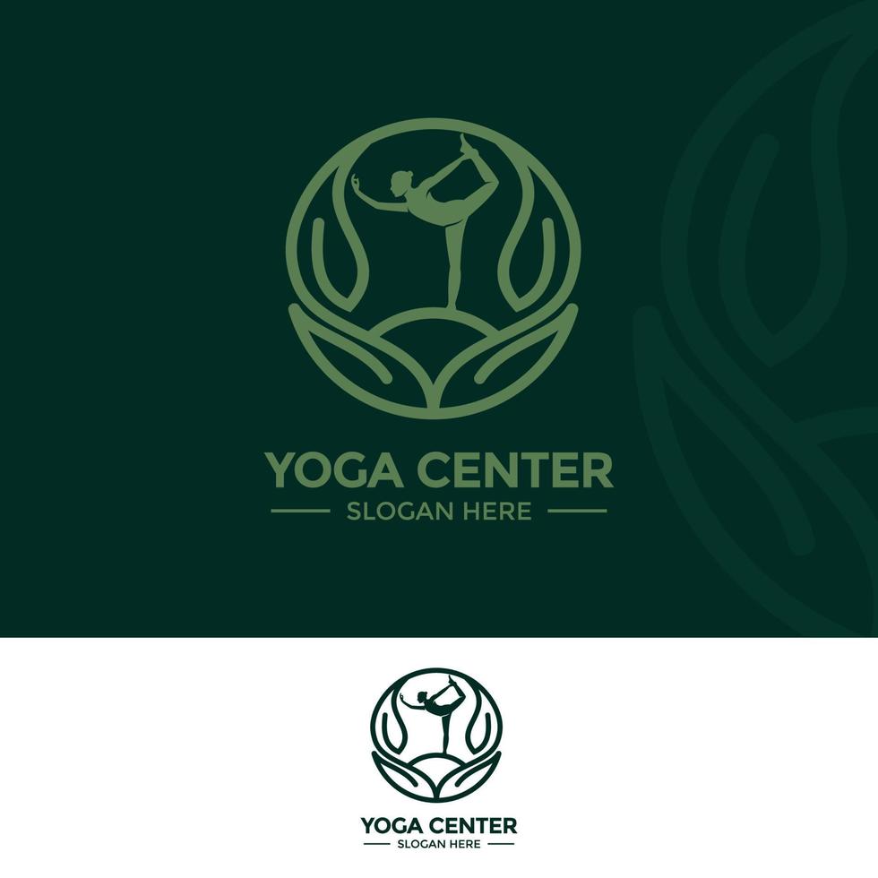 Yoga-Logo-Vektor vektor