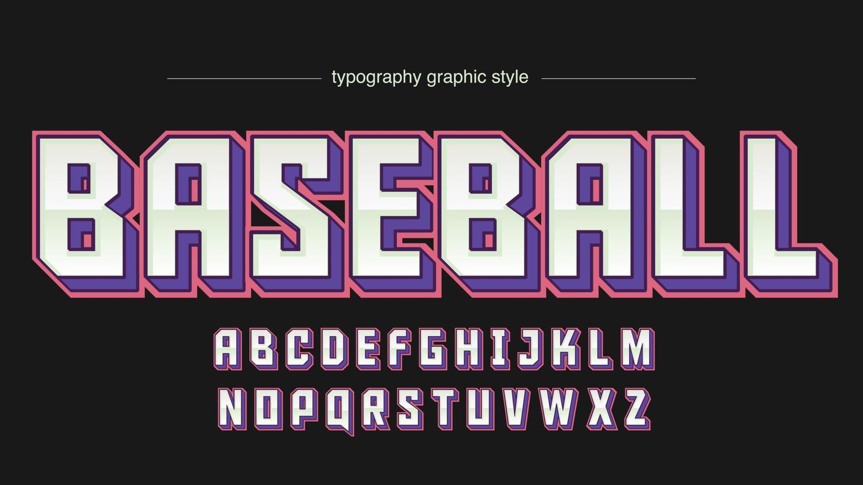 Rosa und lila Chrom im Quadrat, futuristische Sport-Gaming-Typografie vektor