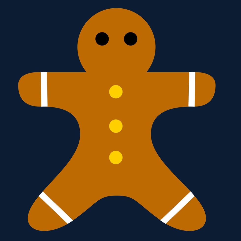 Weihnachtsfeier-Icon-Design. Lebkuchen-Icon-Design für Weihnachten vektor