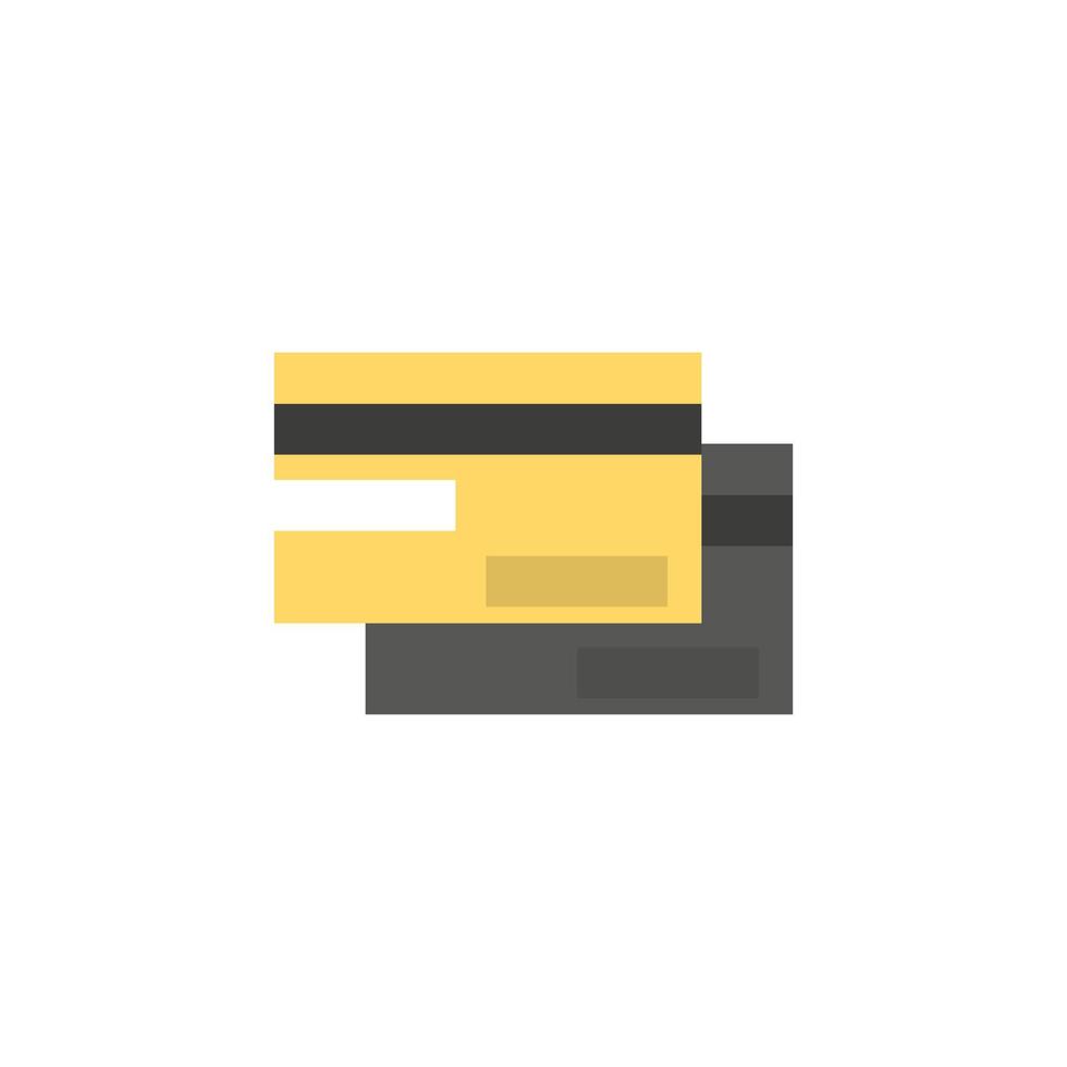 bankkort ikon. vektor illustration i platt design