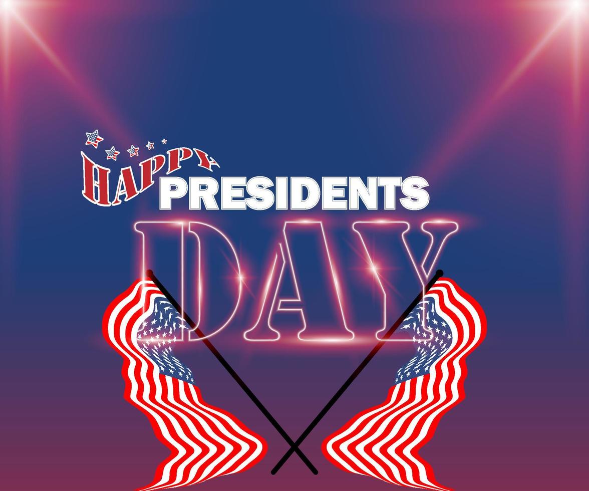 USA Urlaub Happy Presidents Day gut für Banner, Poster, Grußkarten, Vektorgrafiken vektor