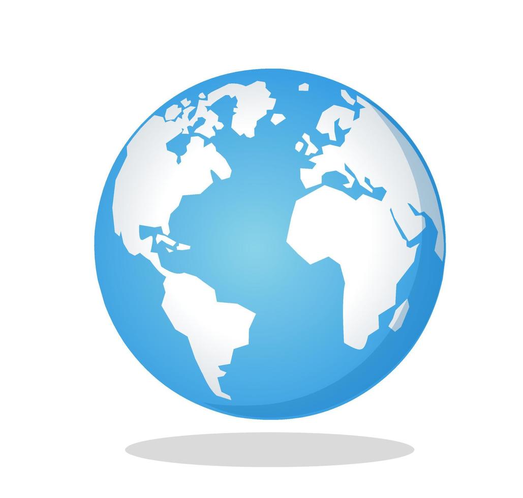 Weltsymbol Globus Vektor-Illustration vektor
