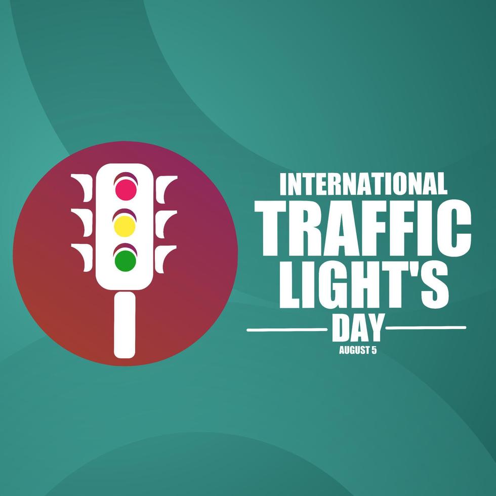 internationella trafikljus dag vektorillustration vektor