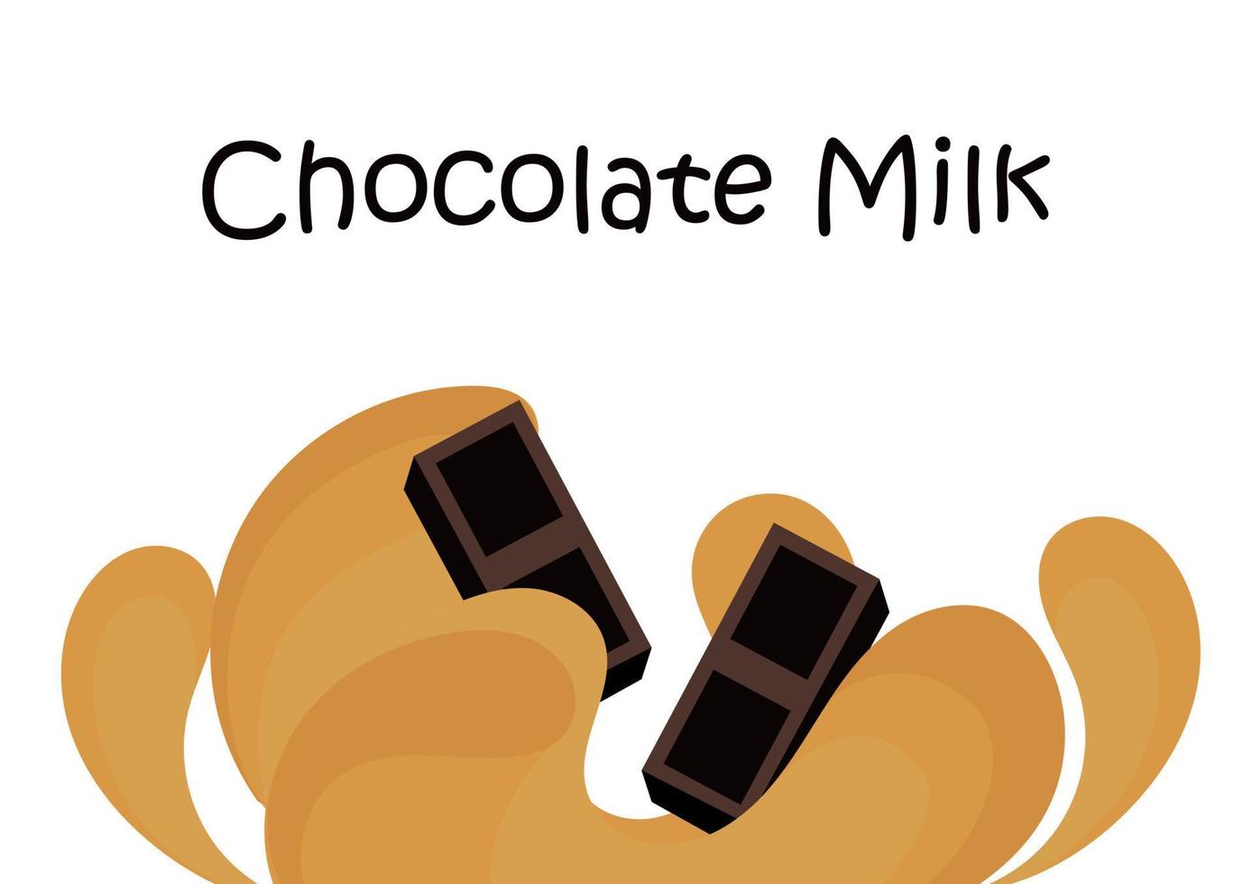 choklad mjölk bakgrund vektor