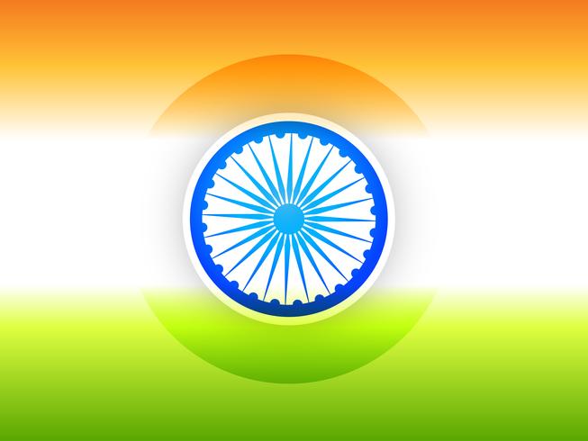 Indisk flaggdesign illustration vektor