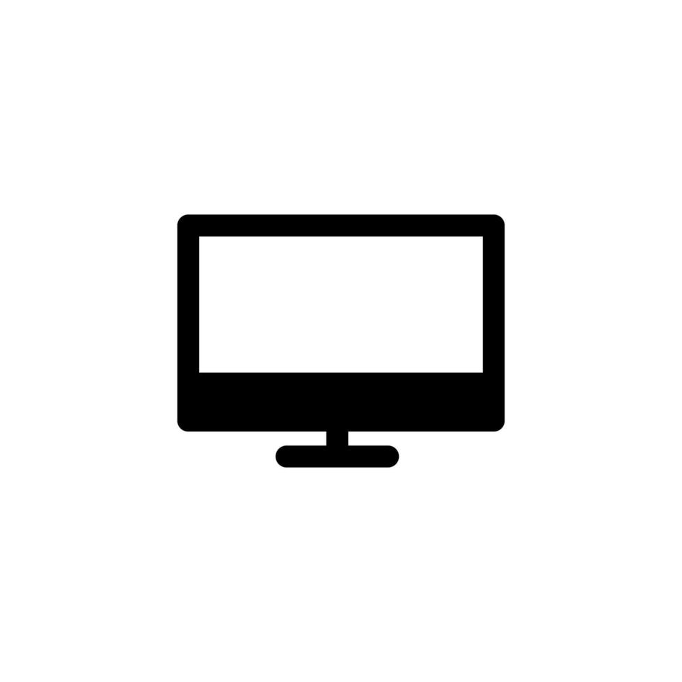 monitor ikon design vektor symbol skärm, skrivbord, dator, display för multimedia