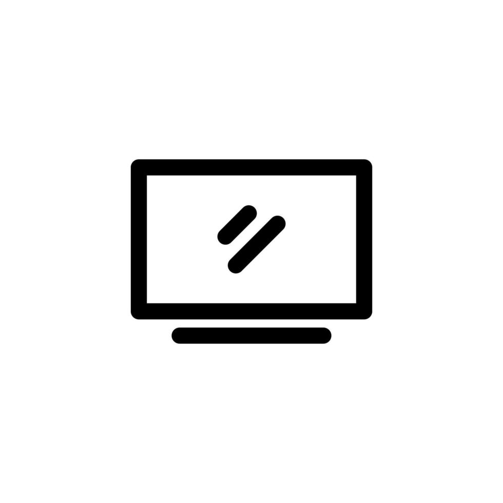 TV ikon design vektor med symbol TV, teknik, skärm, display för multimedia