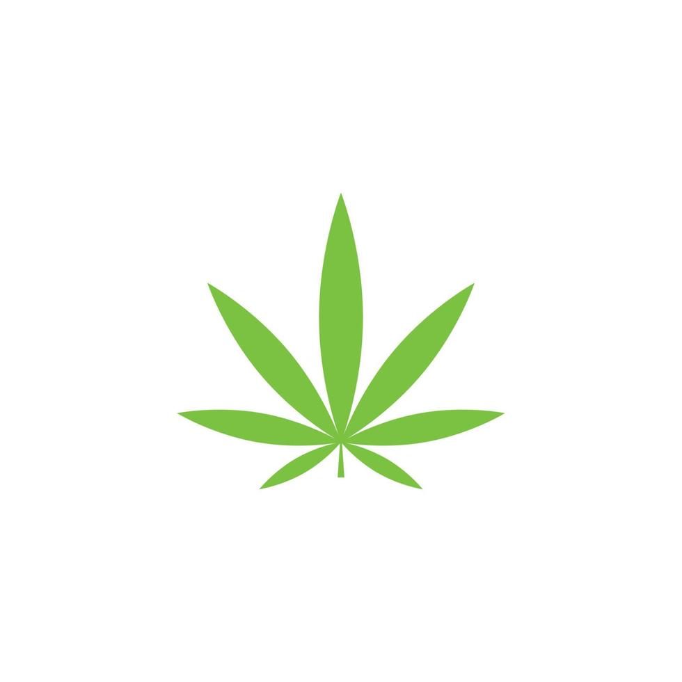 Cannabis einfaches Vektordesign vektor