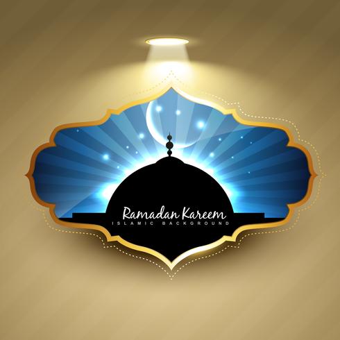 Ramadan Kareem Label vektor