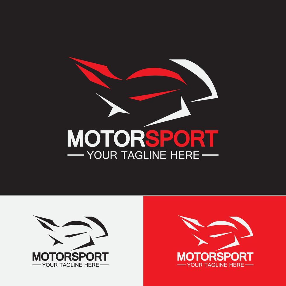 Motorrad-Sport-Logo-Symbol-Vektor-Illustration-Design-Vorlage vektor