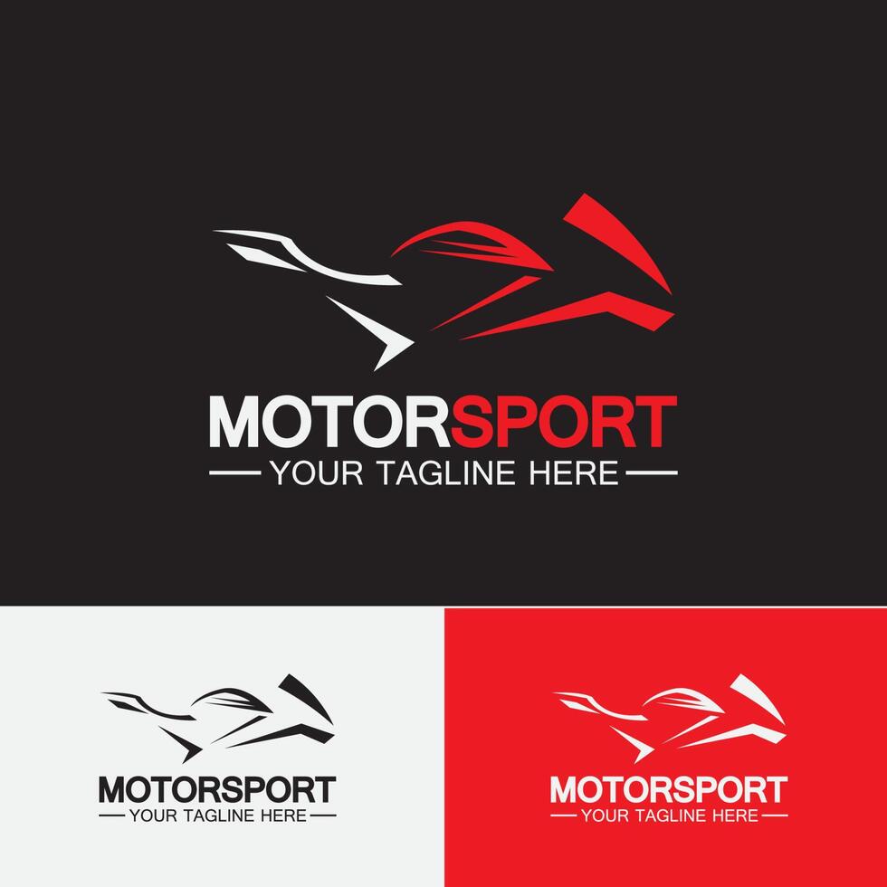 motorcykel sport logotyp symbol vektor illustration formgivningsmall