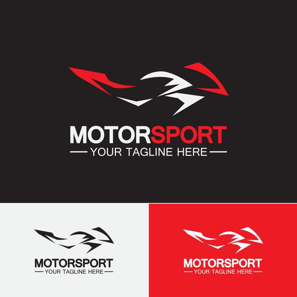 Motorrad-Sport-Logo-Symbol-Vektor-Illustration-Design-Vorlage vektor