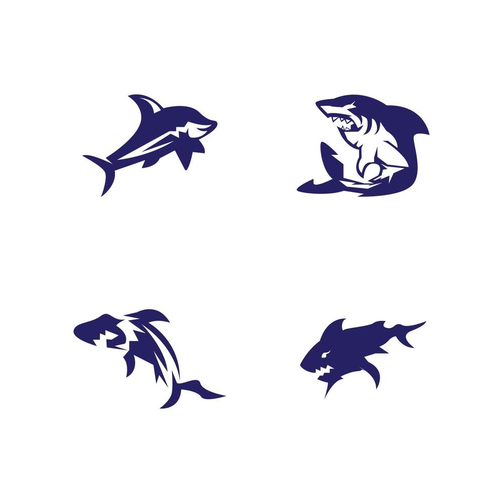 haj ikon och symbol vektor illustration