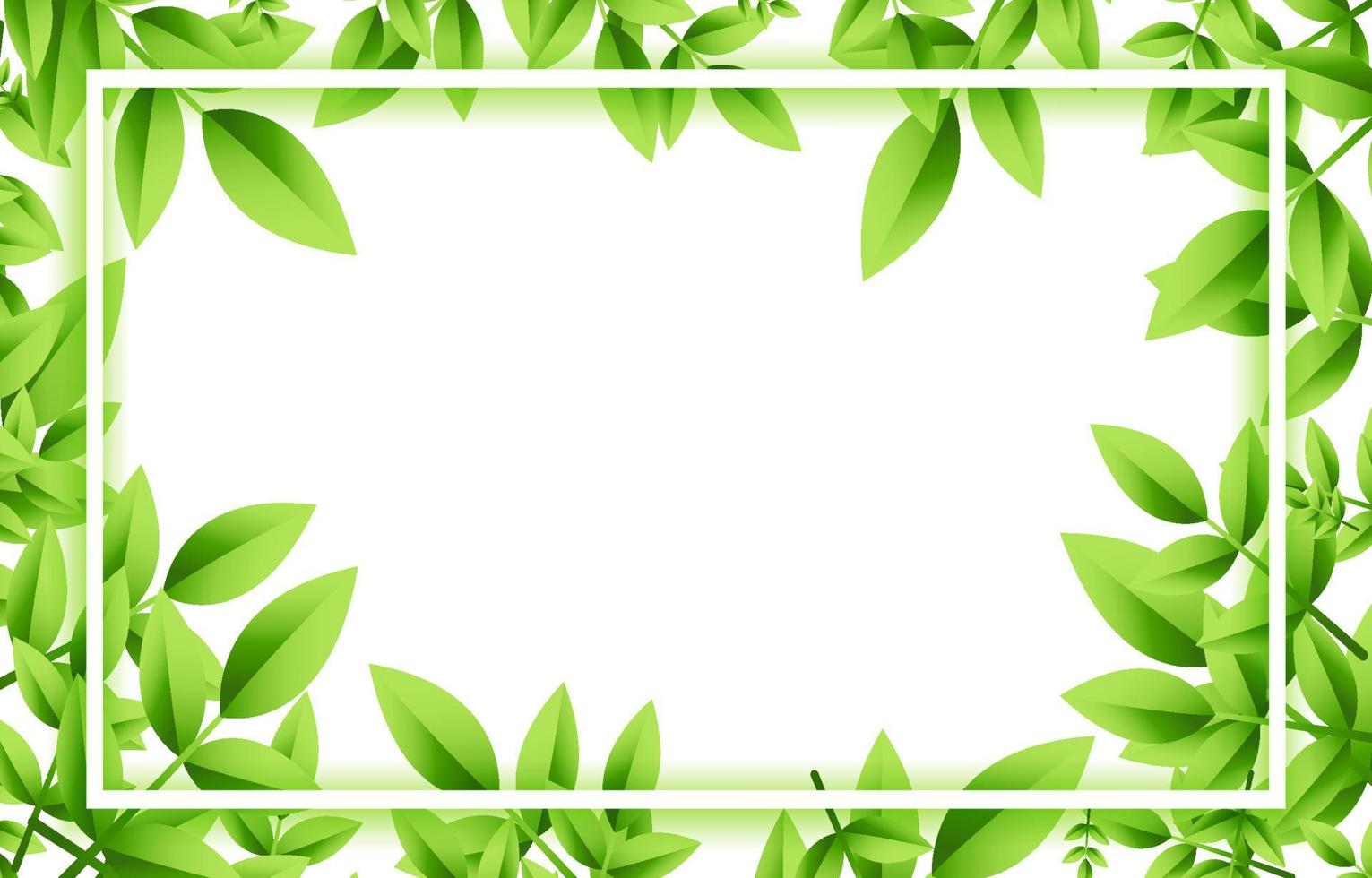 gröna blad bakgrund med text utrymme design vektor