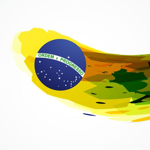 Brasilien flagga abstrakt bakgrund vektor