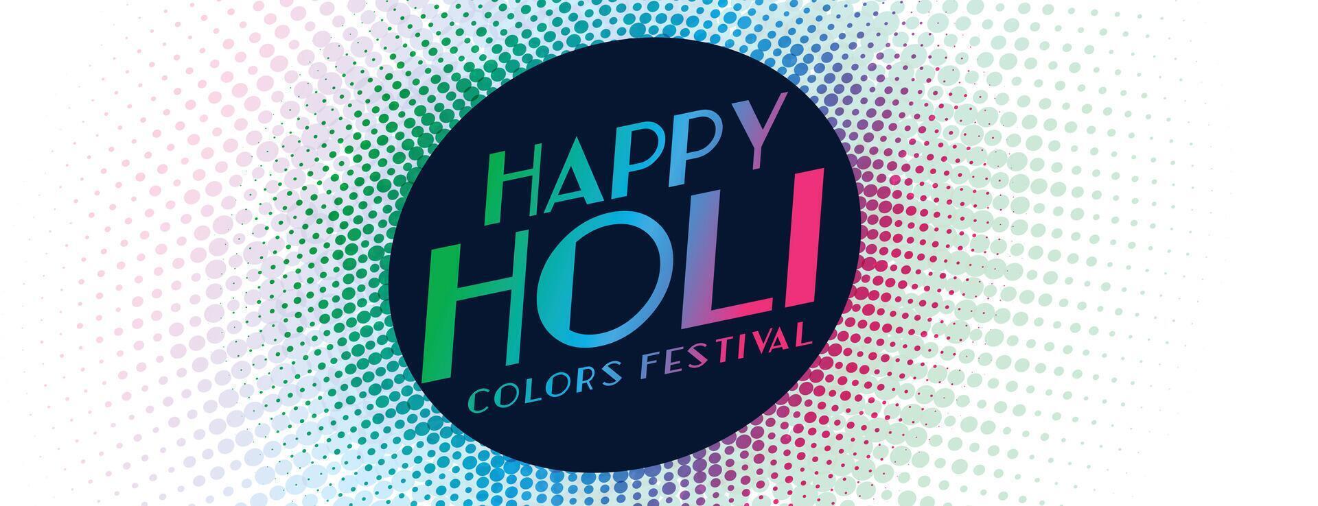 indisk Lycklig holi traditionell festival baner design vektor