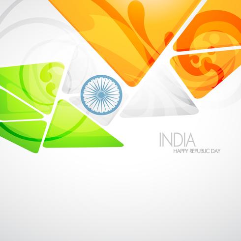 kreativ indisk flagga vektor