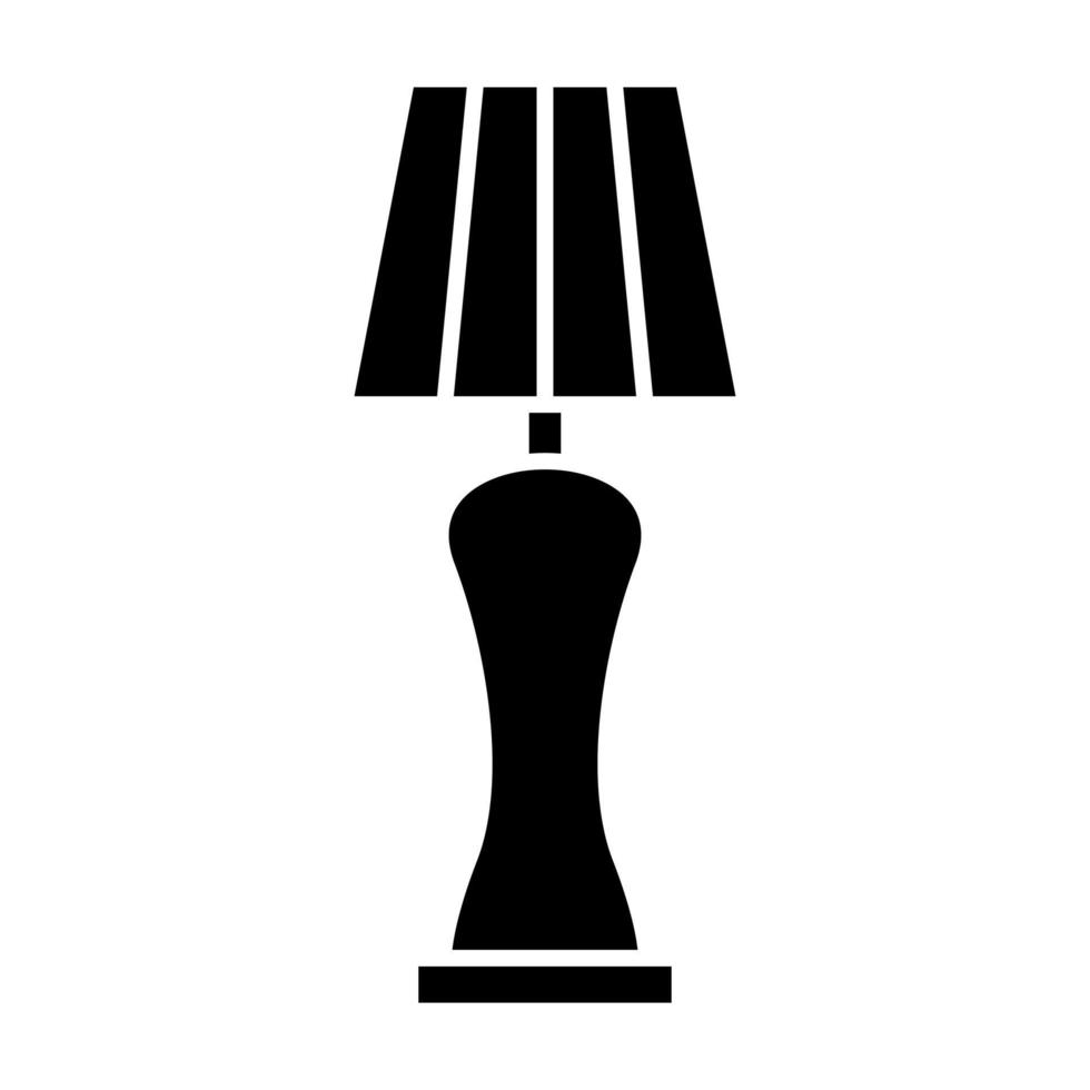 Stehlampe Glyphe Symbol vektor