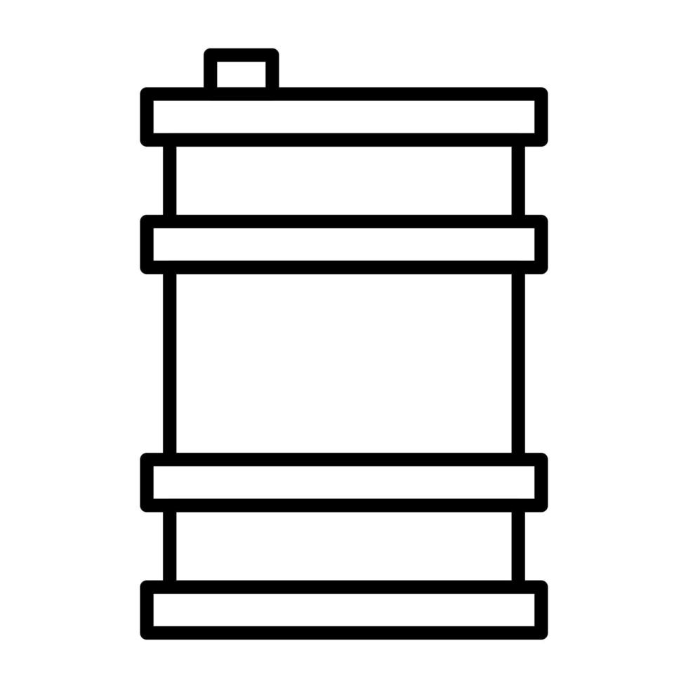 Barrel-Liniensymbol vektor