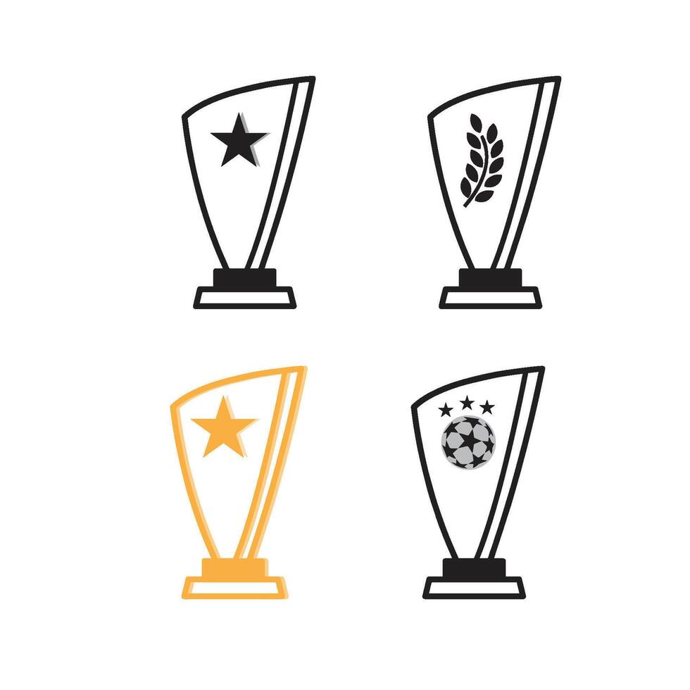 trofén ikon bild vektorer illustration symbol design