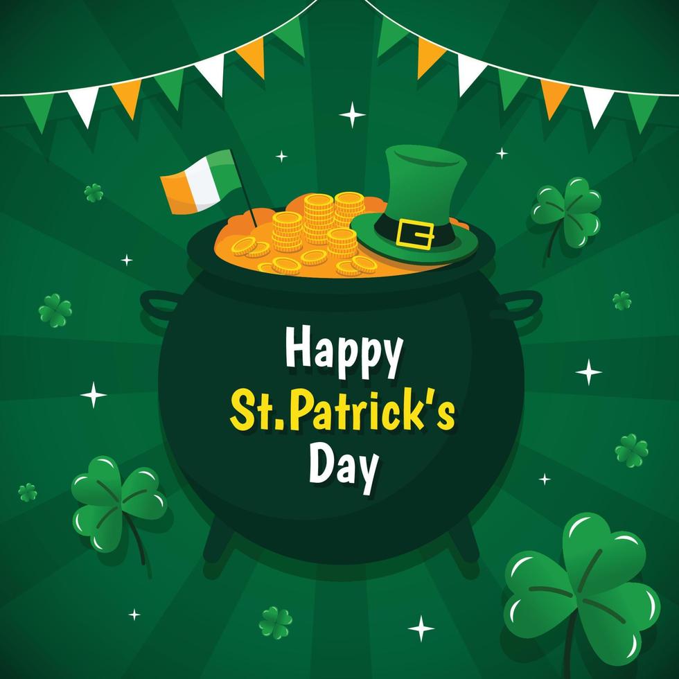 Hintergrund des St. Patrick's Day Festivals vektor