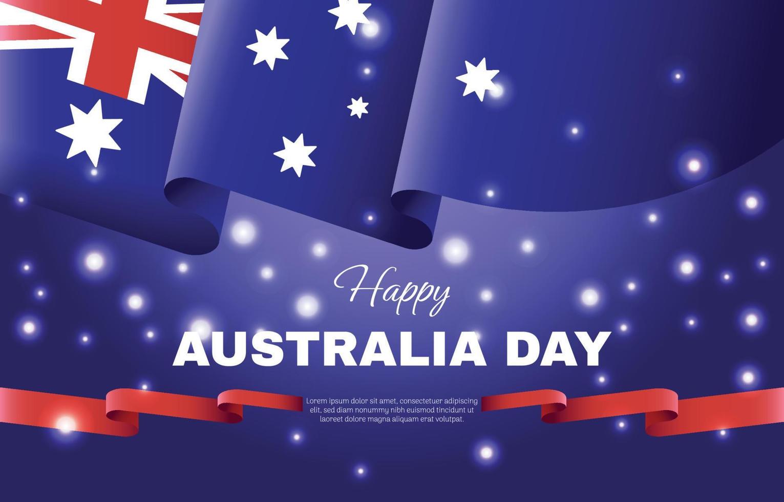 Australien dag bakgrund vektor