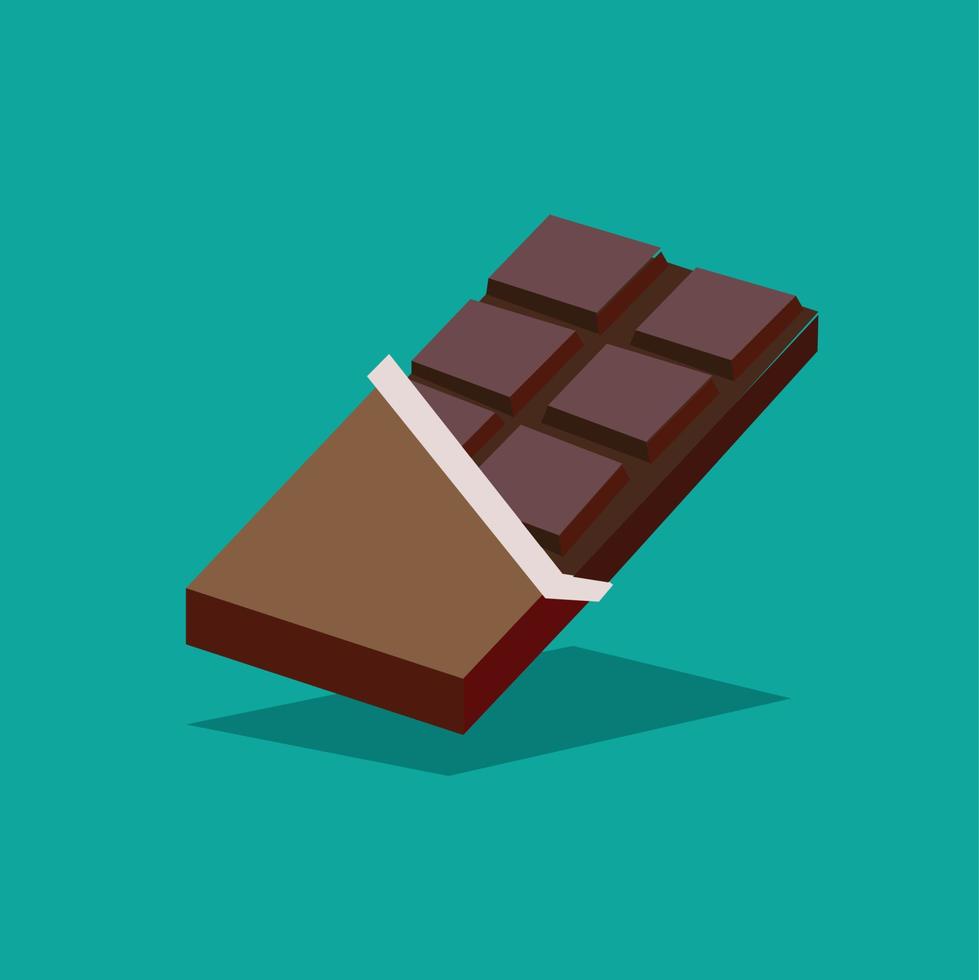 choklad illustration platt design vektor
