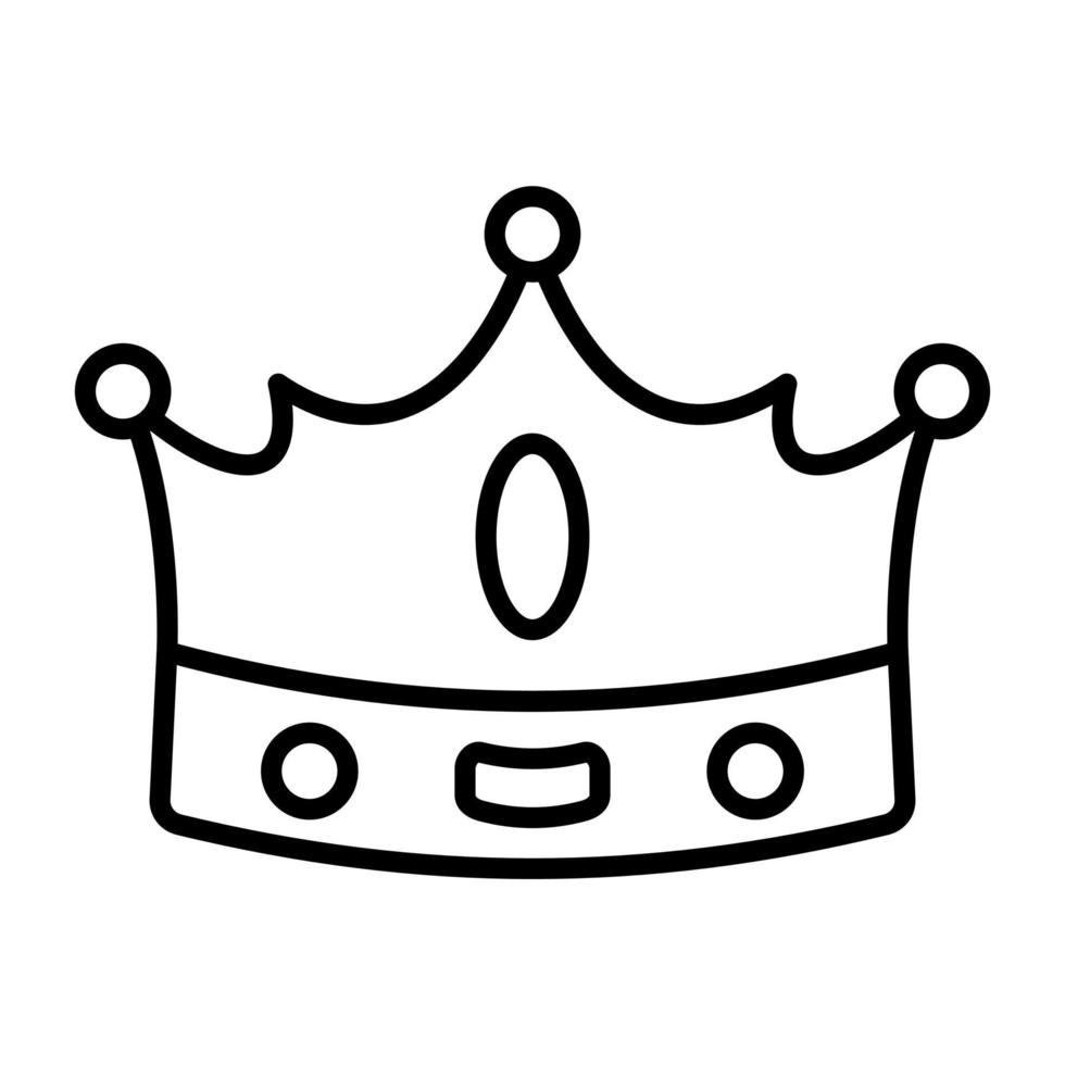 Symbol für die Krone-Linie vektor