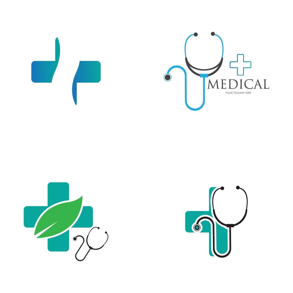hälso medicinsk logotyp mall vektor