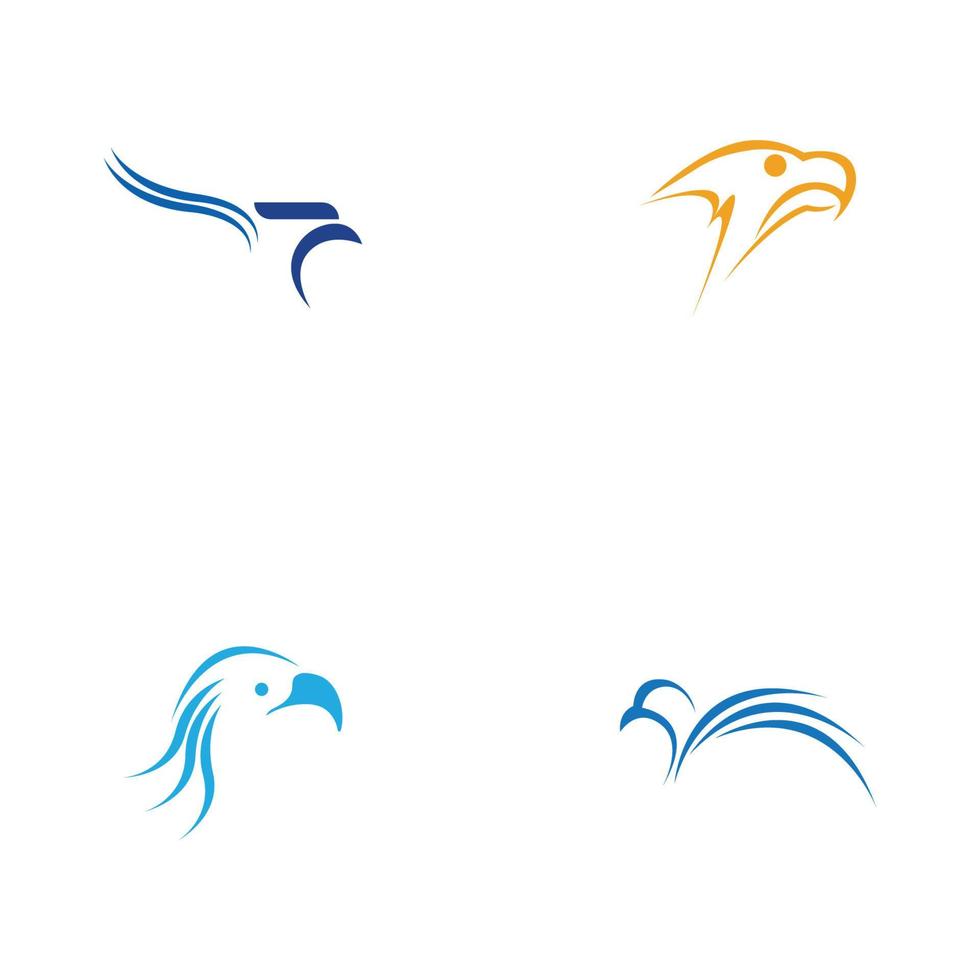 Adler-Logo-Vektor-Illustration-Design-Vorlage - Vektor