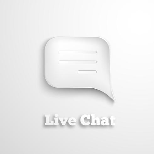 Live chat-ikon vektor