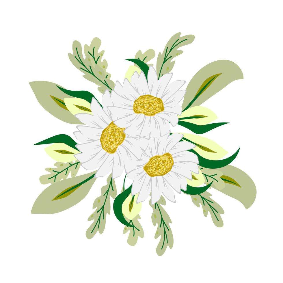 Blumenlogoblatt und Baumvektorillustration vektor