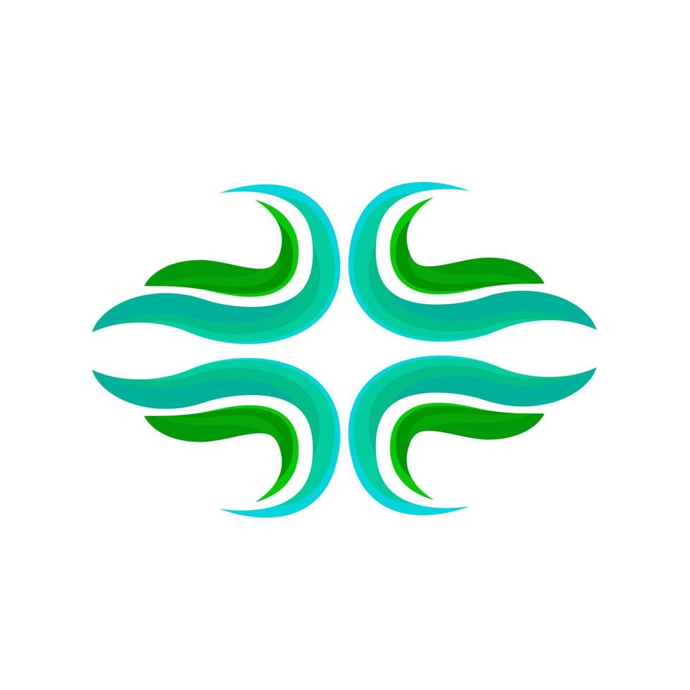 abstraktes Logo-Symbol für elegantes Unternehmen vektor