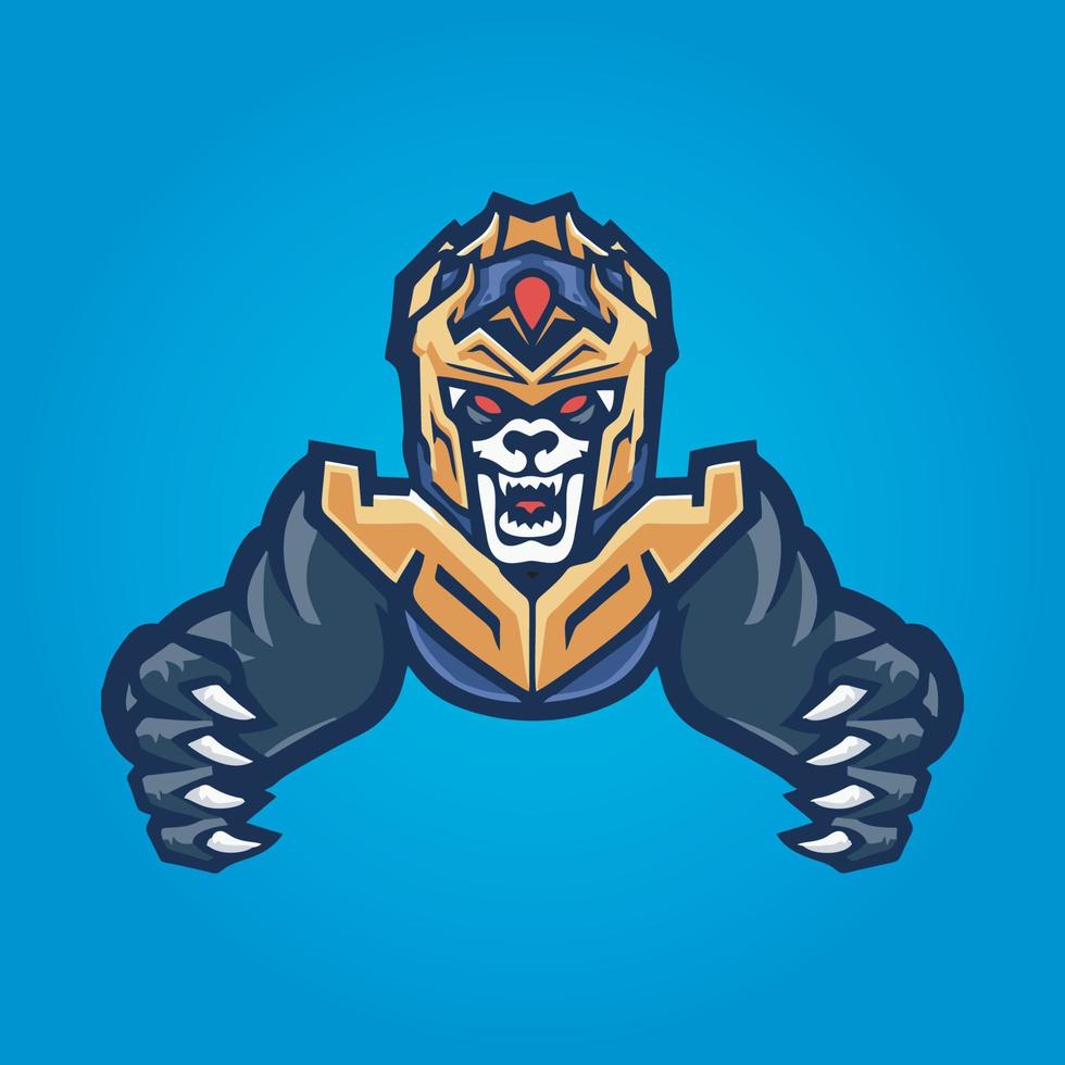 gamer maskot logo design vektor, gamer illustration för sport team. modern illustratör koncept stil för badge vektor