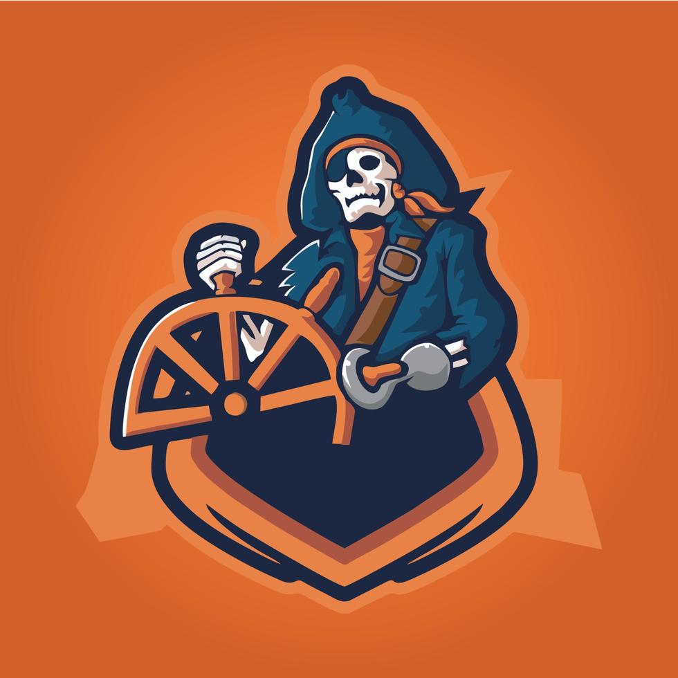 gamer maskot logo design vektor, gamer illustration för sport team. modern illustratör koncept stil för badge vektor