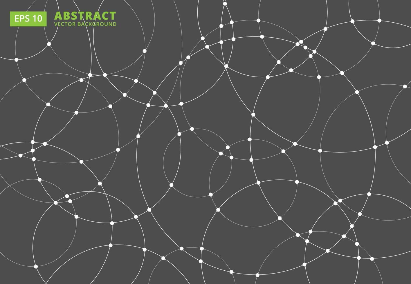 abstrakta linjer cirklar runt överlappar varandra. koncept för din design, vektorillustration vektor