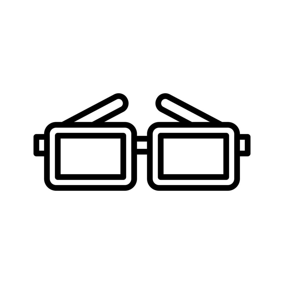 Symbol für die Kinobrille vektor