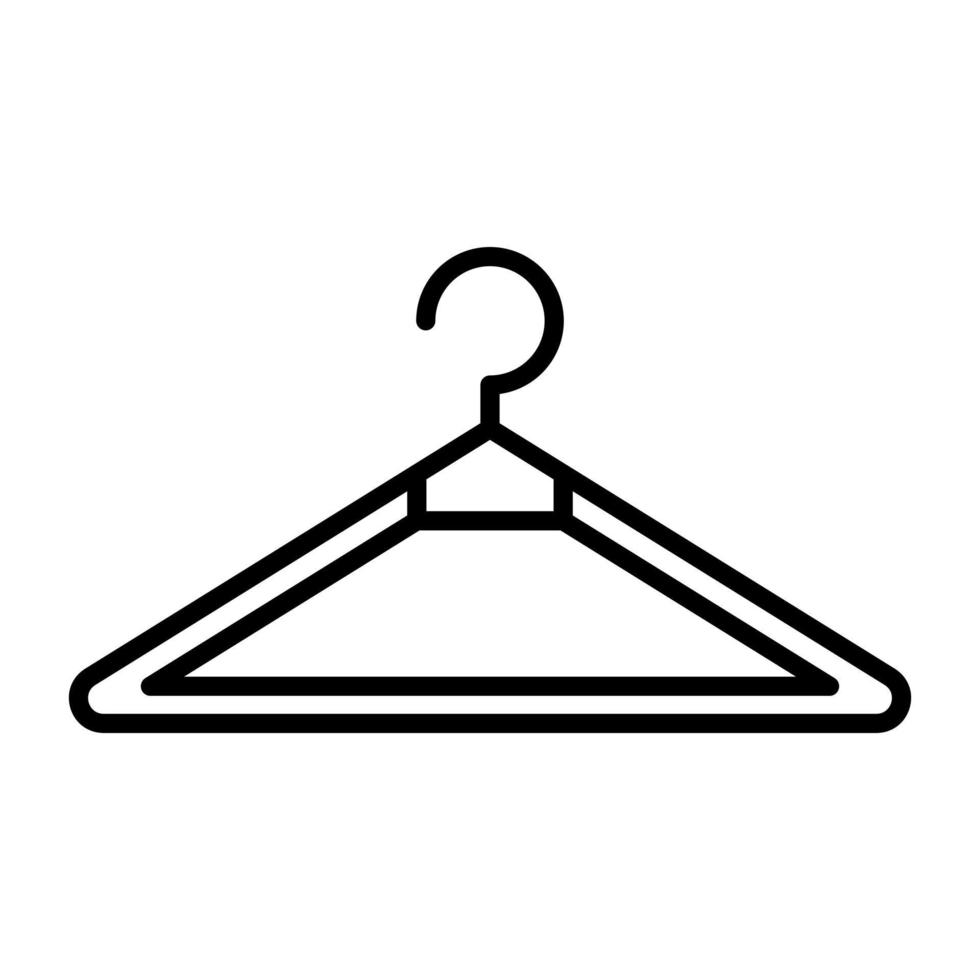 Kleiderbügel Liniensymbol vektor