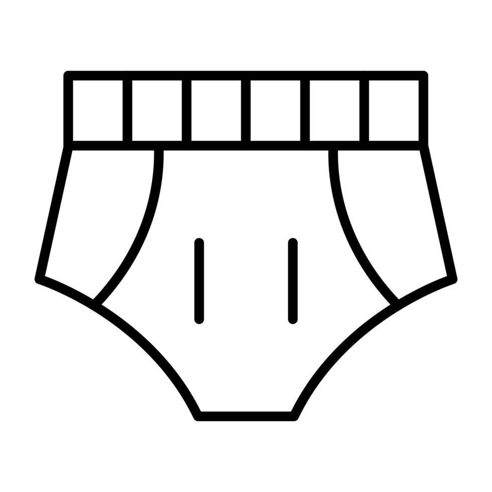 Badehose Liniensymbol vektor