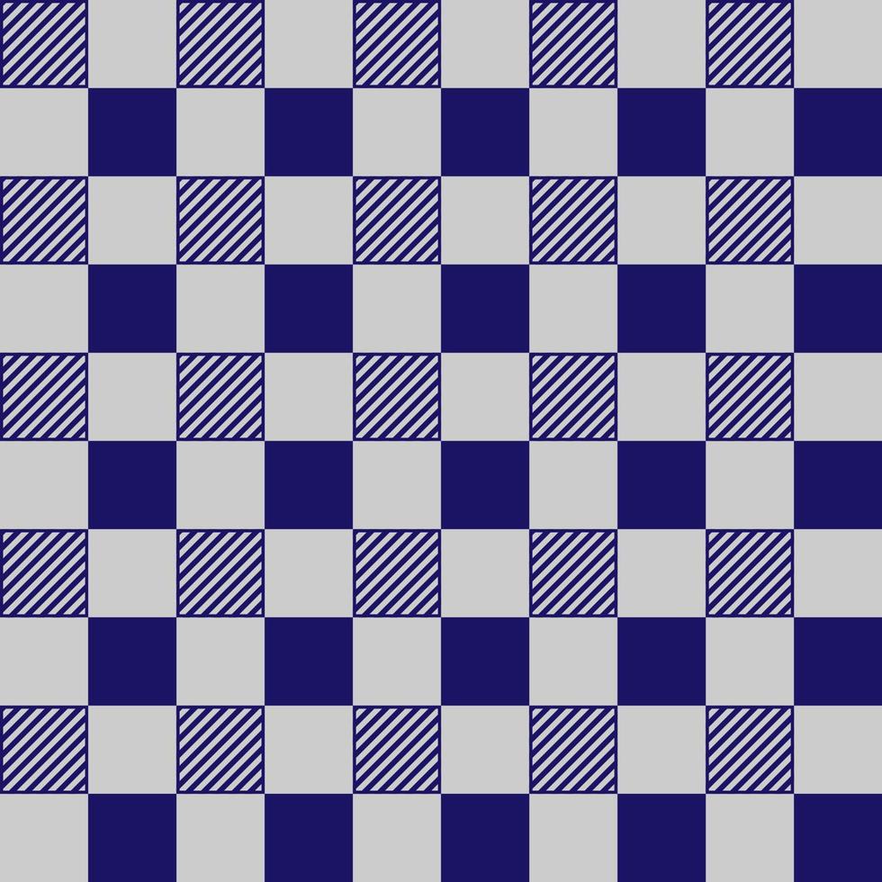sömlösa mönster av grå och blå randig fyrkant vektor