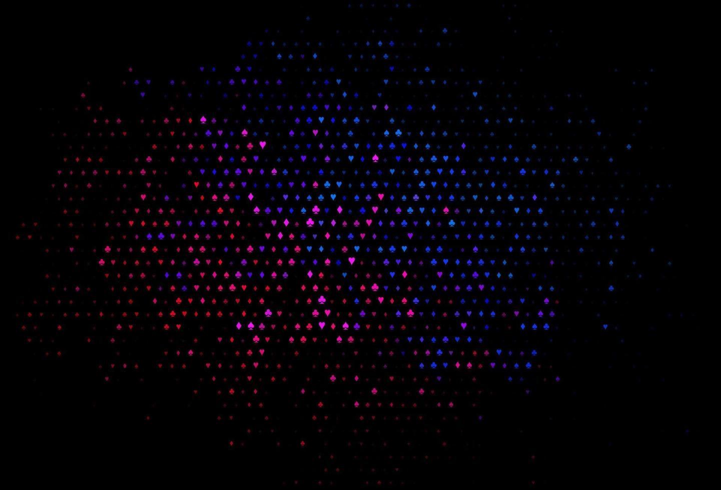 mörkblå, röd vektorlayout med element av kort. vektor