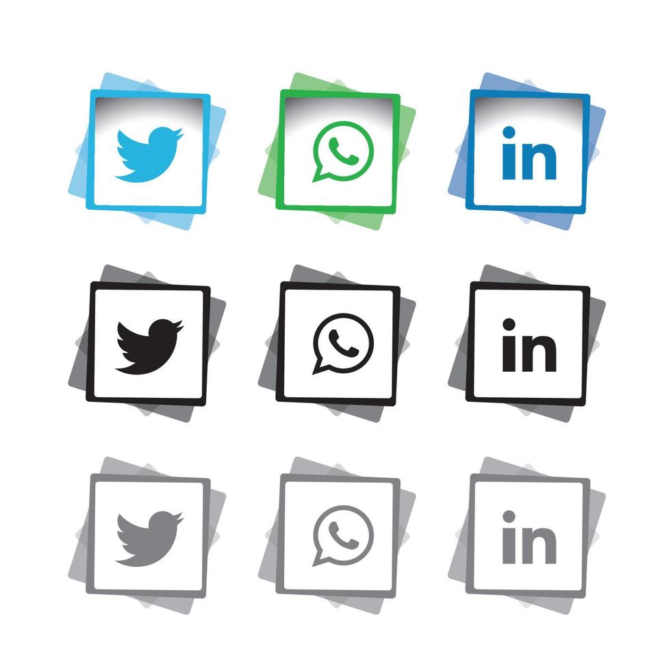 Social Media flache Icons Technologie, Netzwerk. Hintergrund-Gruppe Smiley-Gesicht-Verkauf. teilen, mögen, vektorillustration twitter, youtube, whatsapp, snapchat, facebook, instagram, tick tack, tok vektor