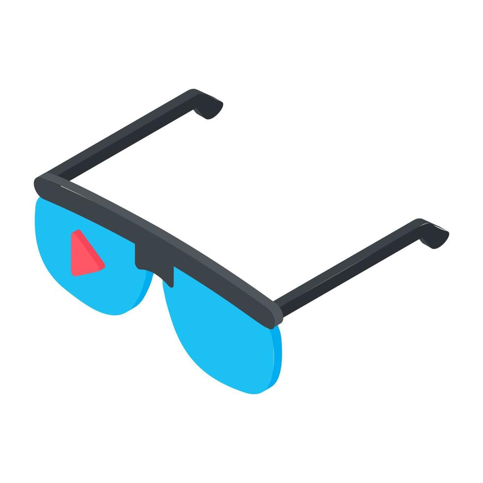 trendige 3D-Brille vektor