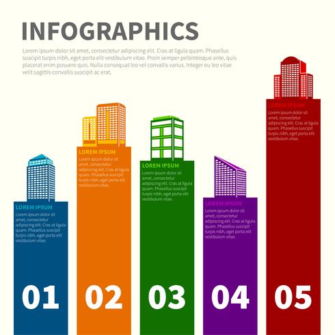 Bygga infografiska uppsättningar vektor