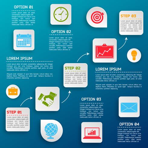 Business-Infografik-Optionen vektor