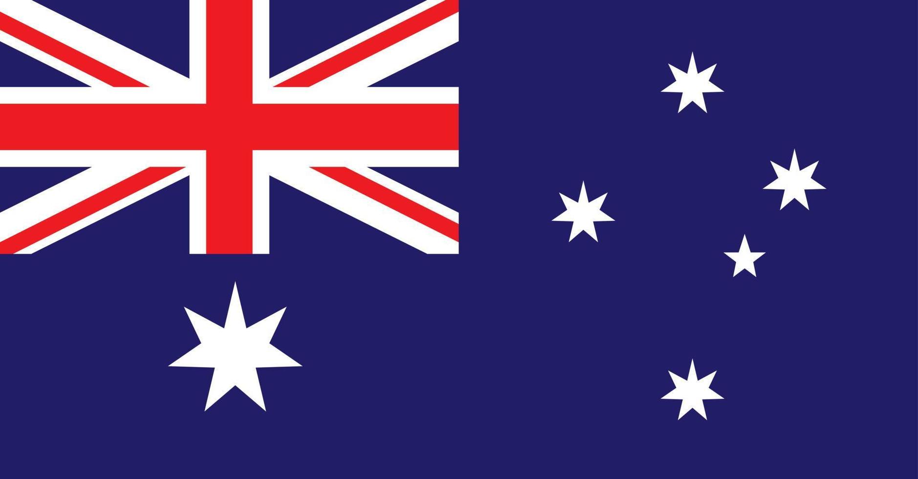 Australien flagga vektor